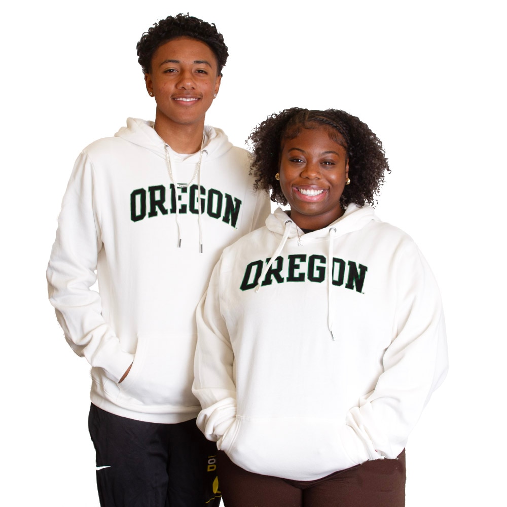 Arched Oregon, League, White, Pullover, Tri-blend, Men, Unisex, Heritage, Sweatshirt, 838060